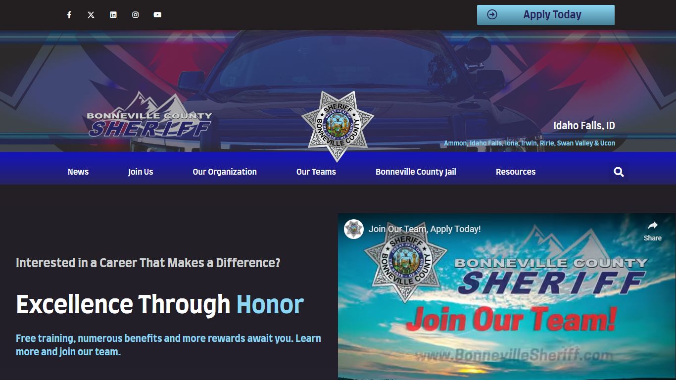 Bonneville County Sheriff | Idaho Falls, ID